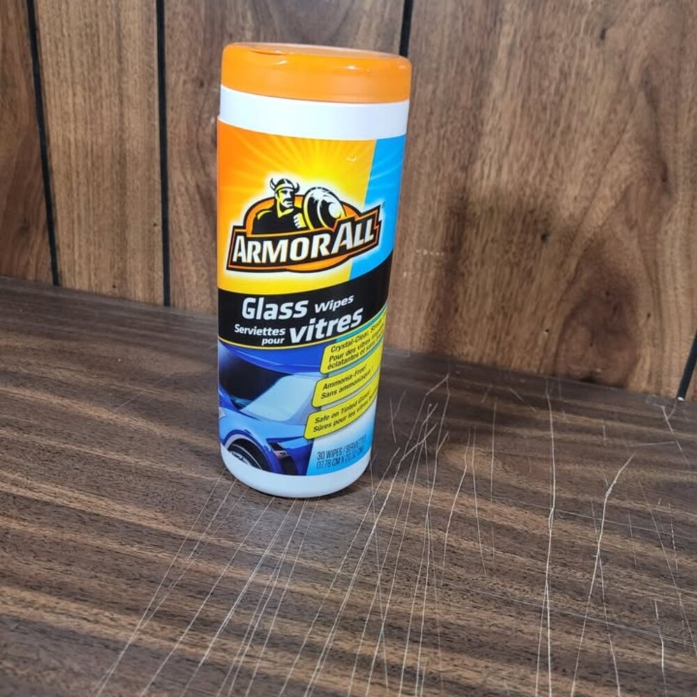 Armor All Glass Wipes - 30 Wipes Container NEW